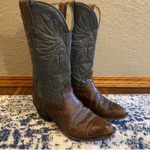 Durango Two-Tone Western Boots in Brown and Gray